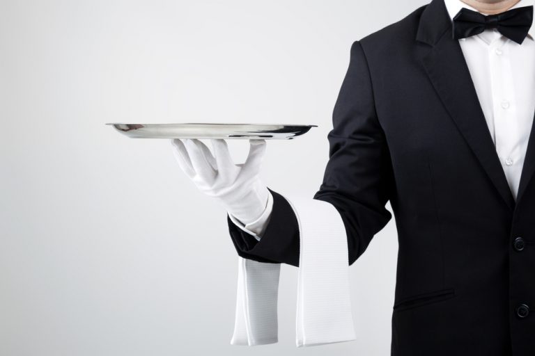shutterstock_Waiter_bowtie_towel_arm